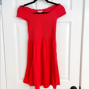 Billabong Off Beach Off the Shoulder Babydoll Dress